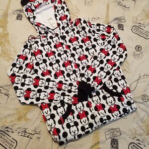 Disney Kids Minnie Mouse Hoodie - Black and White